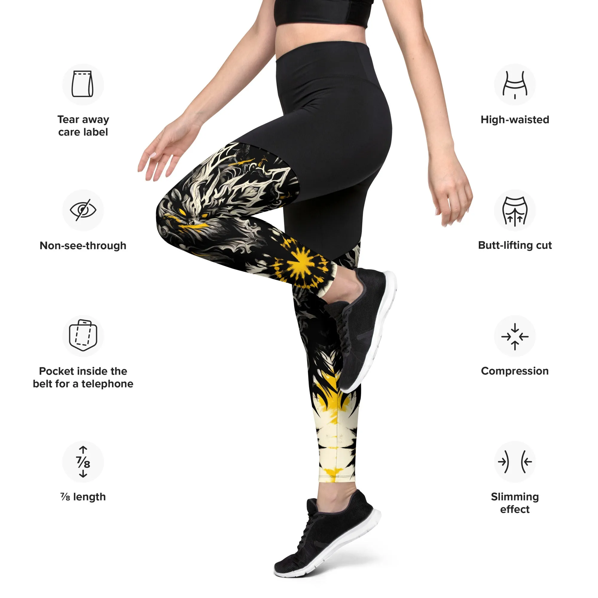 Sports Leggings Gilded Shadow