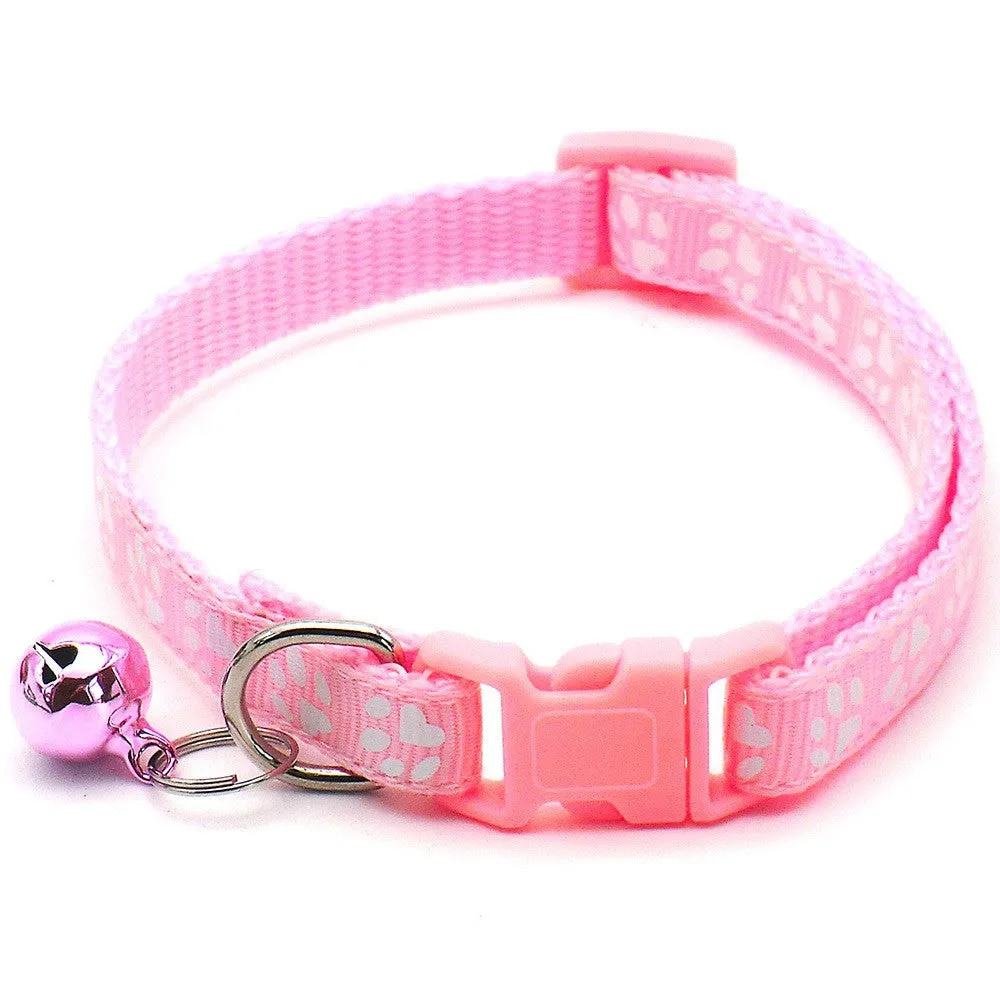 Stylish Adjustable Pet Collar with Bell  Enhance Safety and Visibility