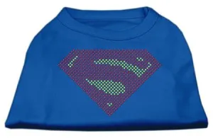 Super! Rhinestone Shirts Blue XXL (18)