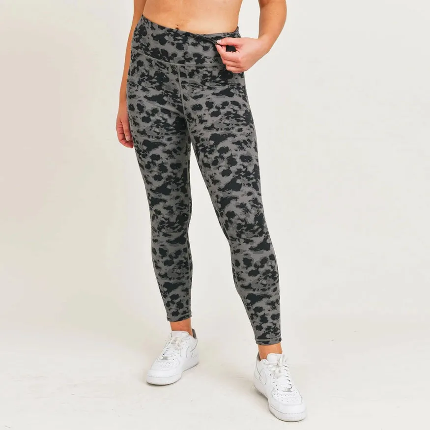 Textured Spotted Highwaist Leggings