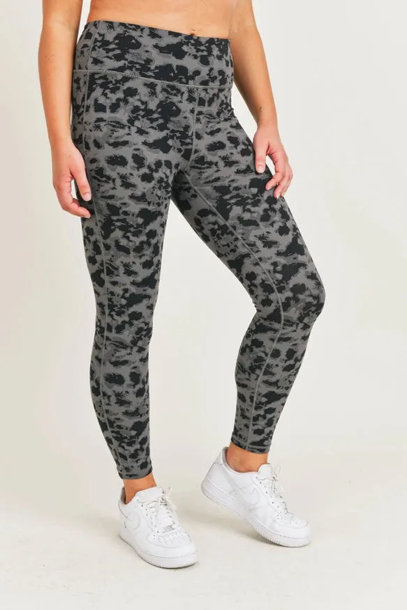 Textured Spotted Highwaist Leggings