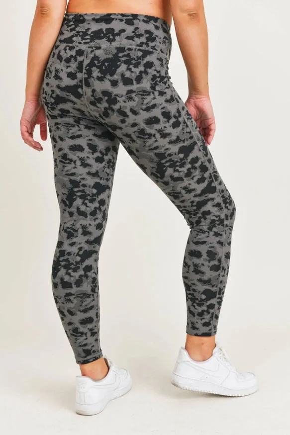 Textured Spotted Highwaist Leggings