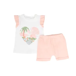 Tropical Heart Girls Casual Set