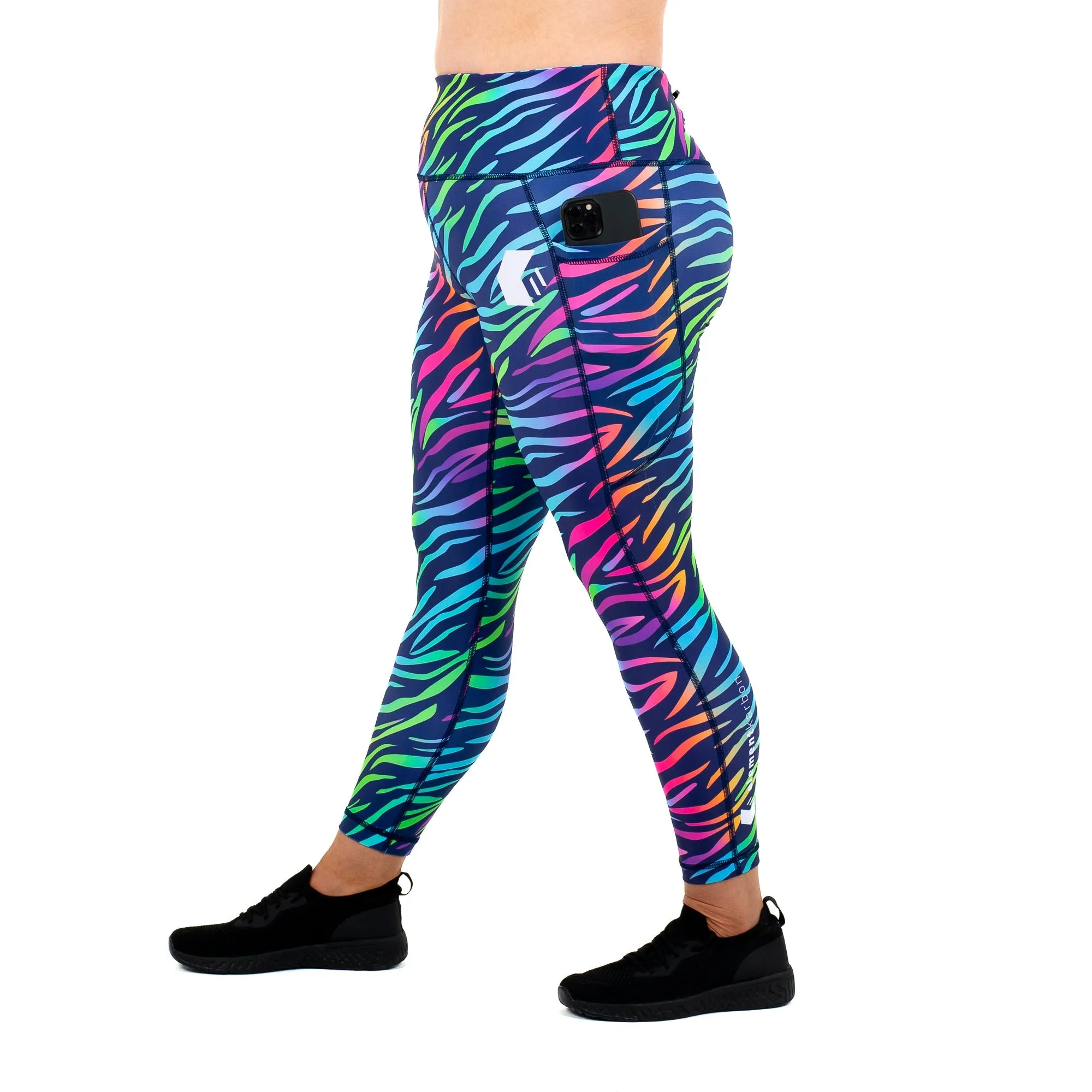 UV Rainbow Zebra Legging