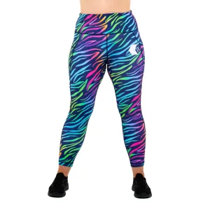 UV Rainbow Zebra Legging