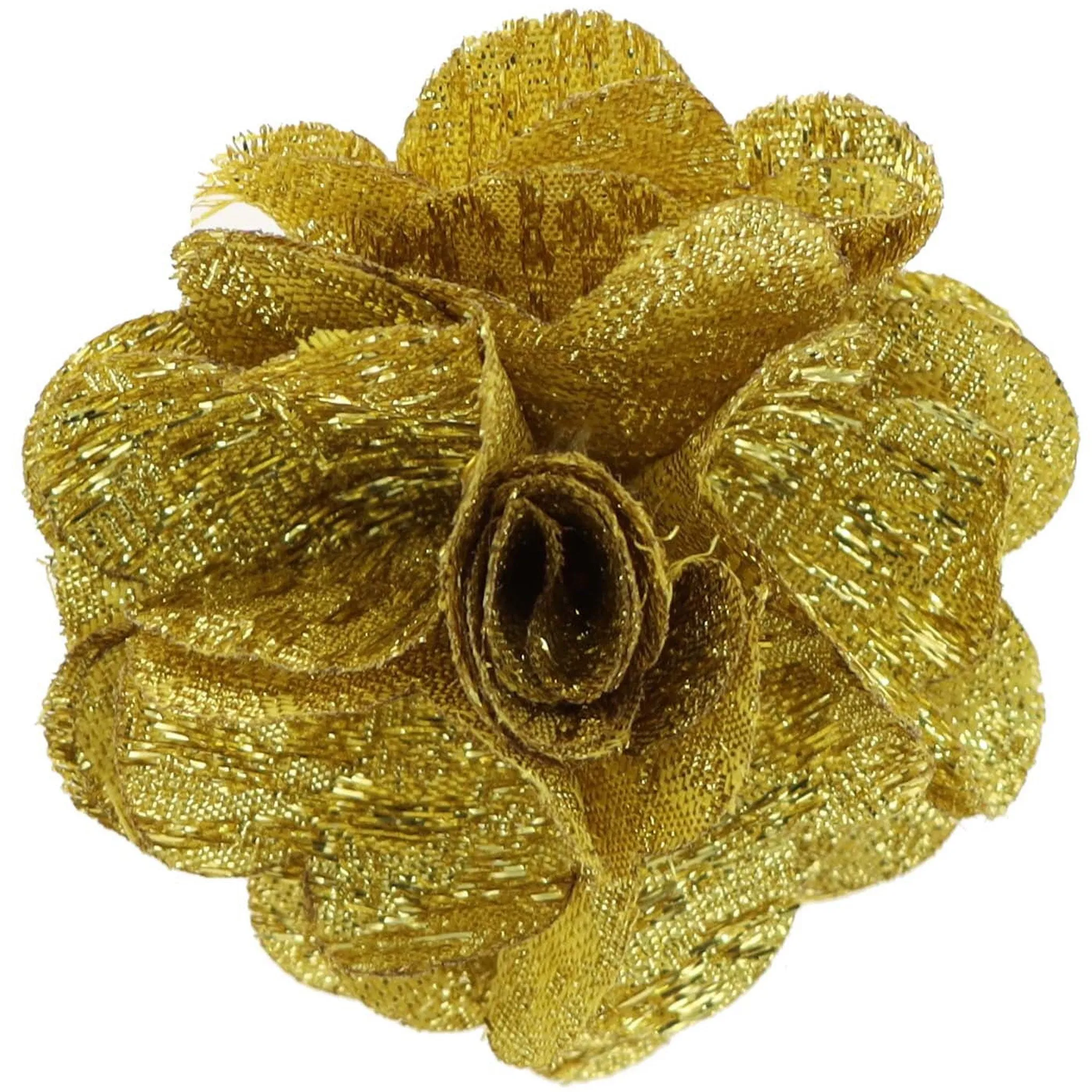 Vittorio Vico Unisex Metallic Flower Lapel Pin