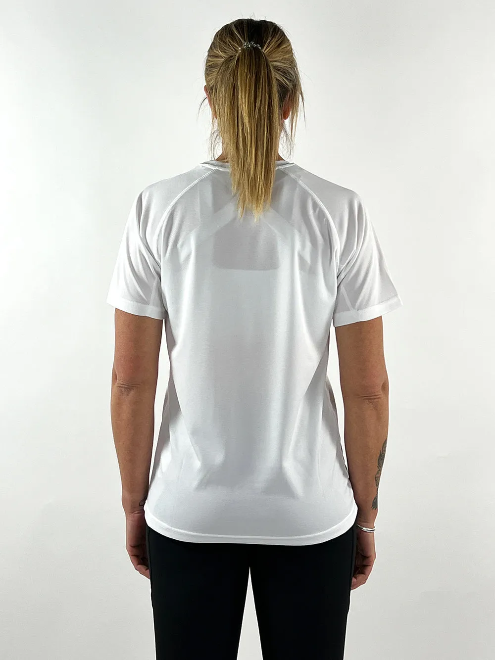 White Active Llama T-Shirt