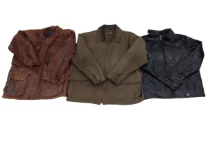 Y2k 2024 - 90s Leather Structure Jackets Mix - 14 Pcs